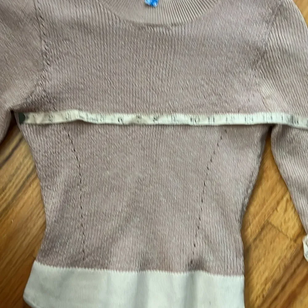 Sz M free people metallic sparkly body suit gold